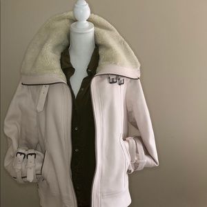 ** Banana Republic Wool/shearling Bomber Jacket**